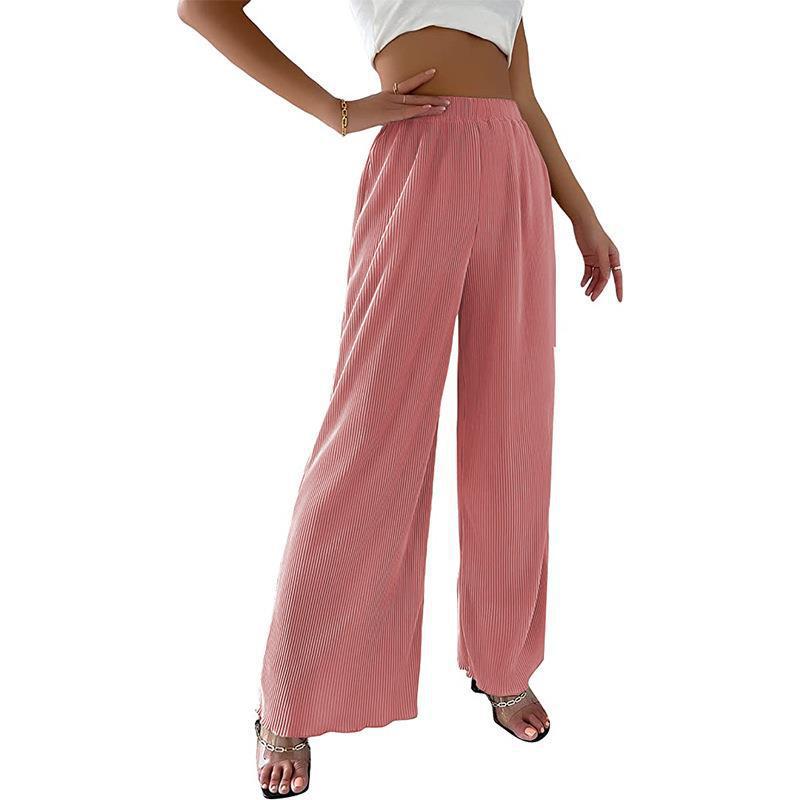 Women's Flowing Pleated Wide-Leg Trousers Stalluxe