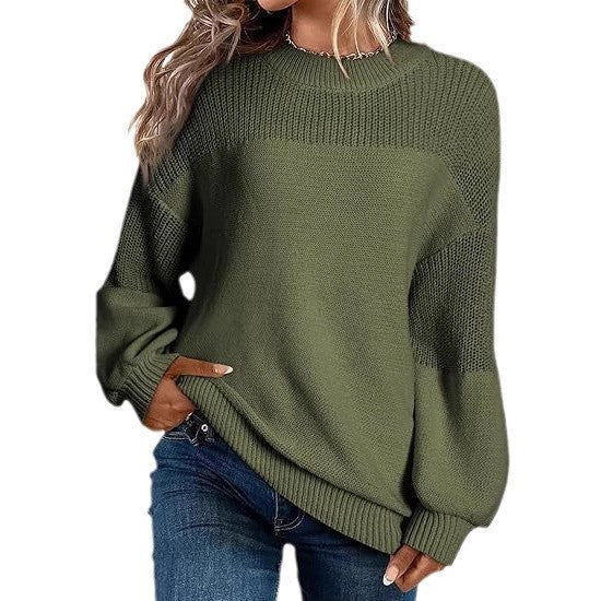 Damen Modischer Strickpullover mit überschnittenen Schultern und lässigem Schnitt Stalluxe