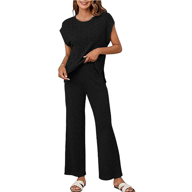 Damen gestrickter Zweiteiler-Anzug Stalluxe