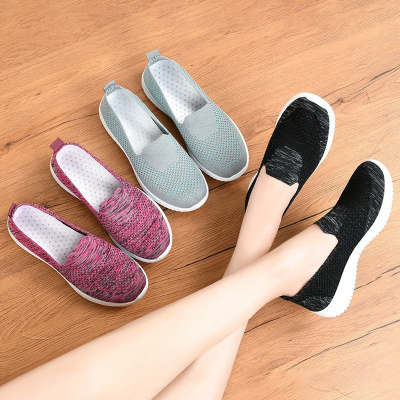 Damen Slip-On Sport-Sneaker mit atmungsaktivem Obermaterial und rutschfester Sohle Stalluxe
