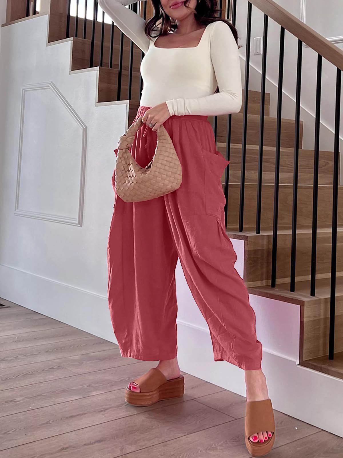 Women's Stylish Relaxed Fit Cargo Pants Stalluxe