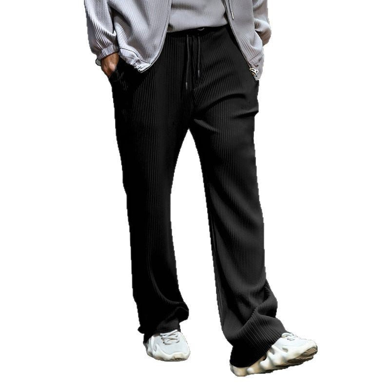 Damen elegante Relaxed Fit Hose mit Gummi-Taille Stalluxe