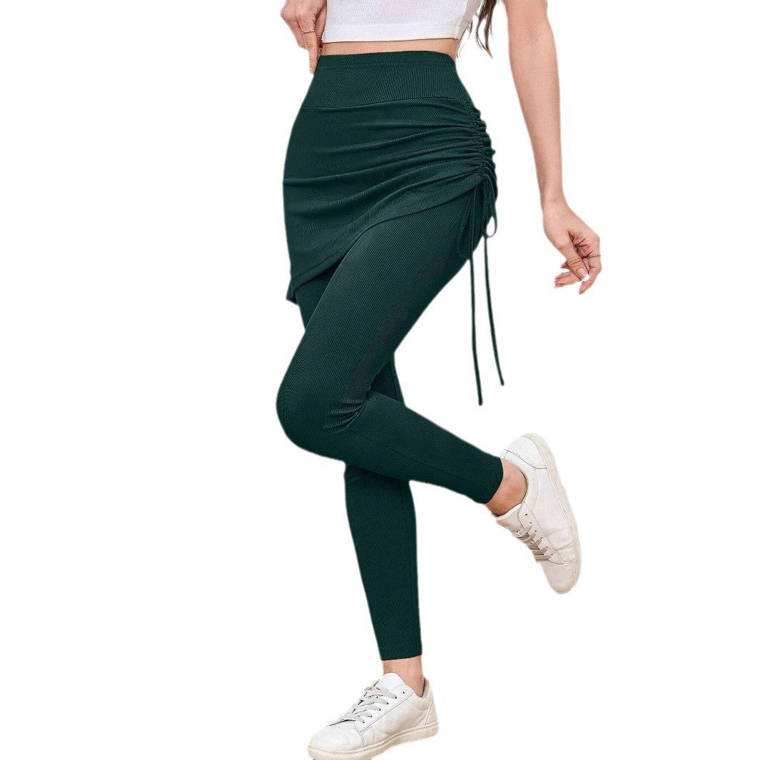 Damen Kanga-Leggings mit Drapierung Stalluxe