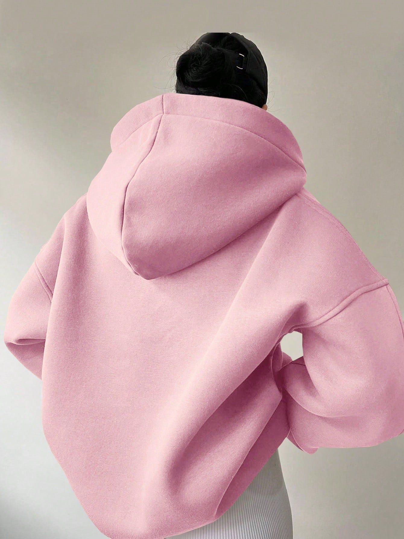 Damen Oversize Hoodie mit modernem Kragen und weichem Innenfutter Stalluxe