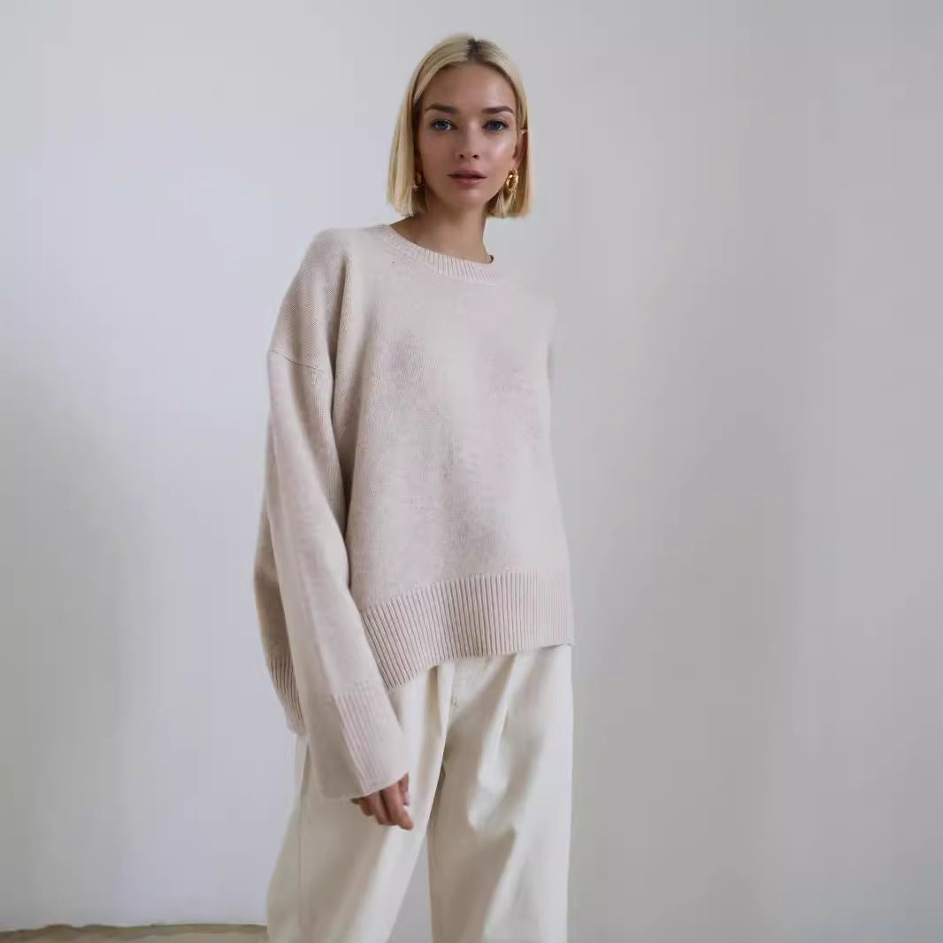 Damen Oversized Pullover mit weichem Feinstrick Stalluxe