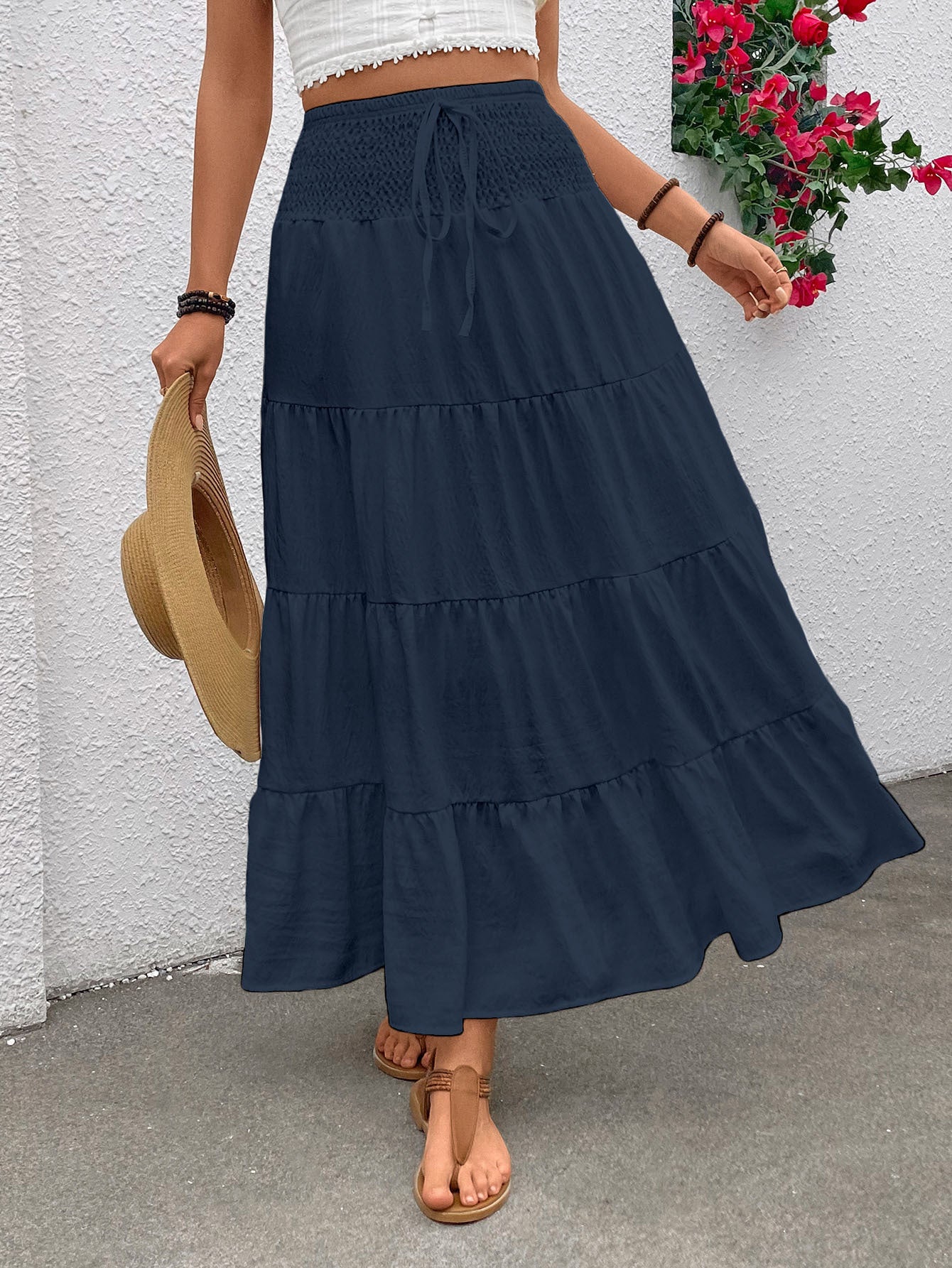 Damen Maxi Rock Stalluxe