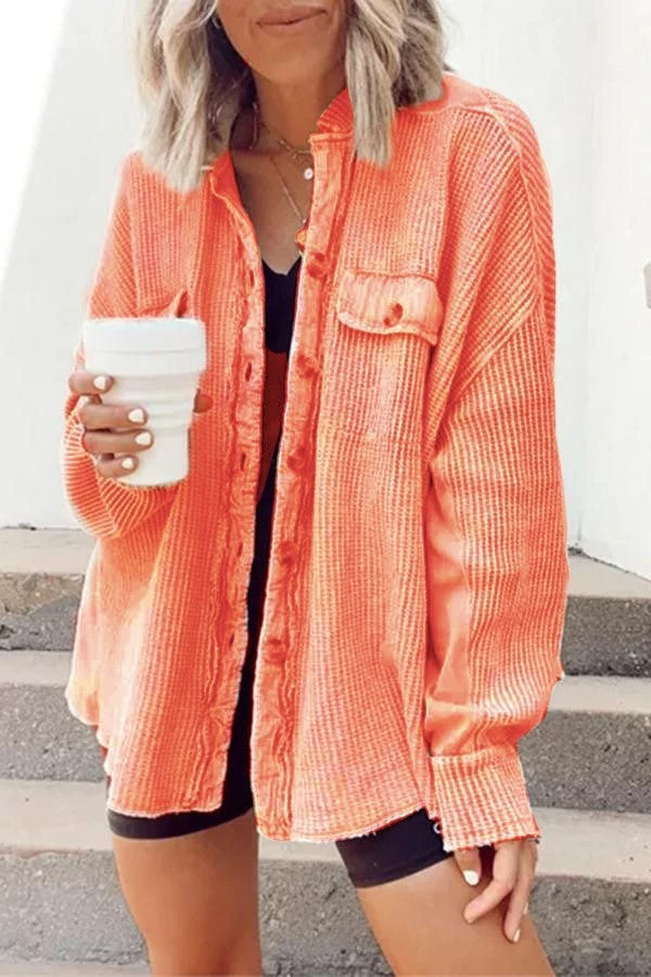 Damen lässige Oversized-Hemdjacke Stalluxe