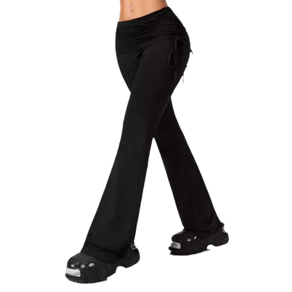 Damen lässige Freizeit-Hose mit elastischem Bund und Kordelzug Stalluxe