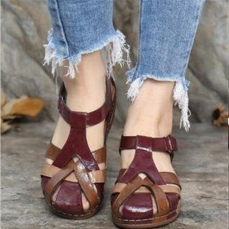 Damen Sandalen mit komfortablem Fußbett und verstellbarem Riemen Stalluxe