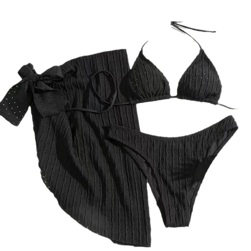 Damen Bikini-Set mit dekorativem Rock und raffinierten Trägern Stalluxe