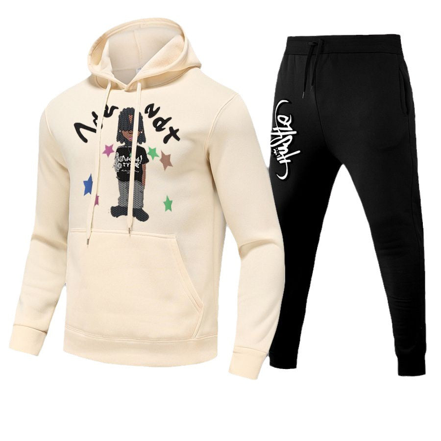 Damen Hoodie und Jogginghose Set mit kreativem Design Stalluxe