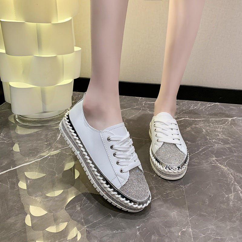 Damen Glitzernde Sportlich Elegante Sneakers Stalluxe
