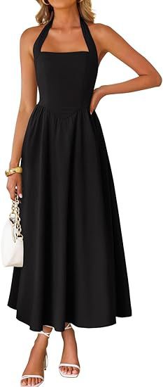 Damen Maxi-Kleid mit trägerlosem Design Stalluxe