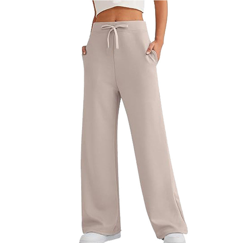 Damen Bequeme Lounge-Hose mit weitem Schnitt und praktischen Taschen Stalluxe