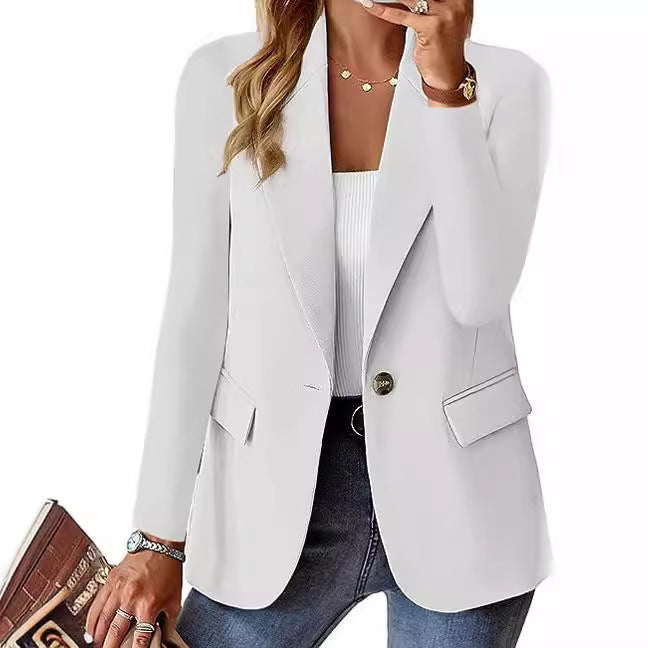 Damen Eleganter Blazer mit tailliertem Schnitt und praktischen Taschen Stalluxe