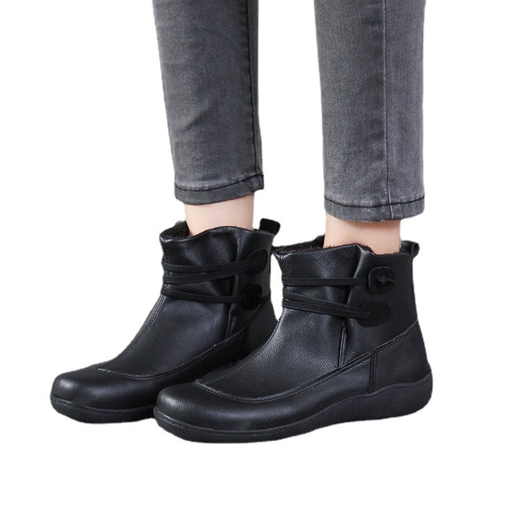 Damen modische Stiefeletten aus erstklassigem Leder mit flexibler Sohle und trendigem Design Stalluxe