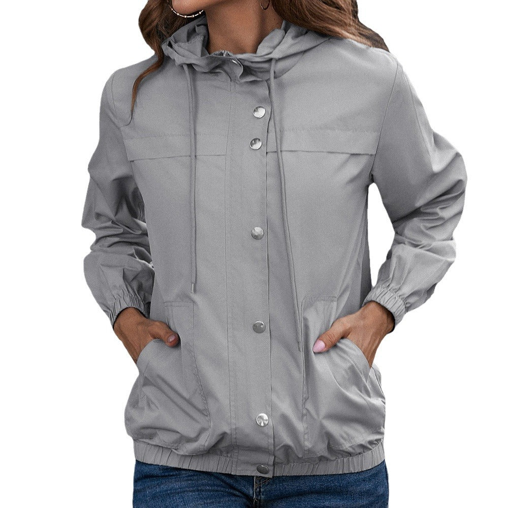 Damen Funktionsjacke mit Kapuze und elastischen Bündchen Stalluxe