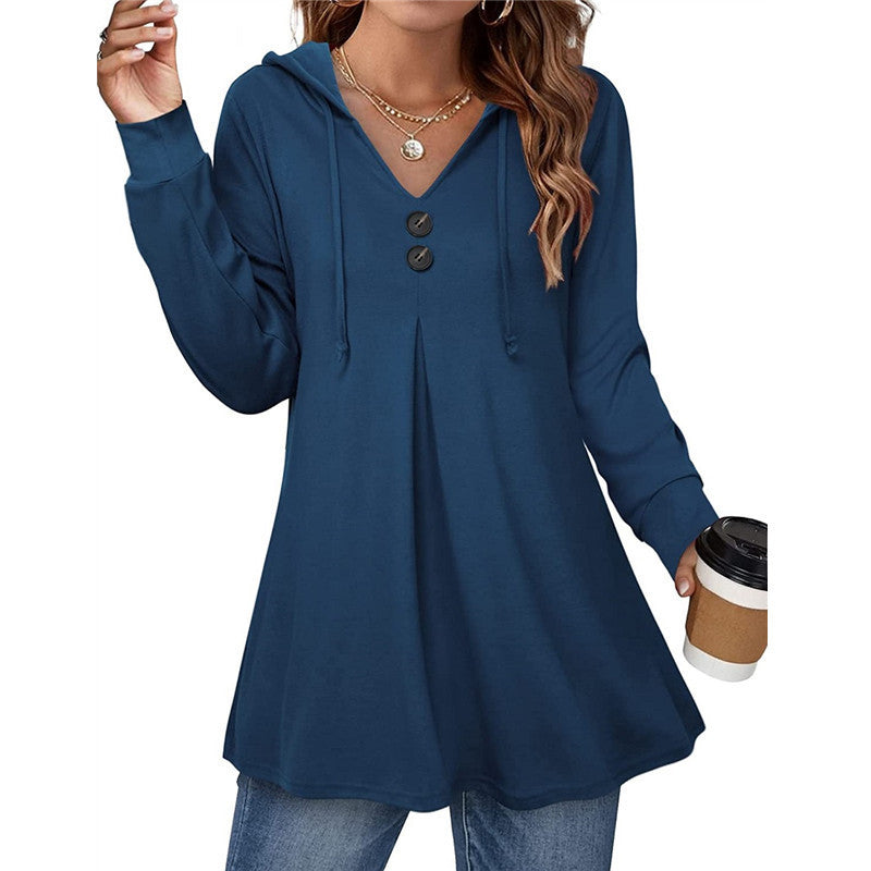 Women's Hooded Tunic Top Stalluxe