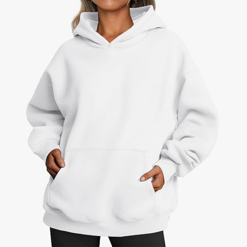 Damen Hoodie mit integriertem Taschen-Design und weichem Innenfutter Stalluxe