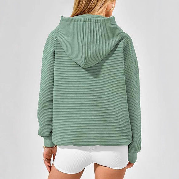 Damen lässiger Kapuzenpullover mit strukturiertem Stoff Stalluxe