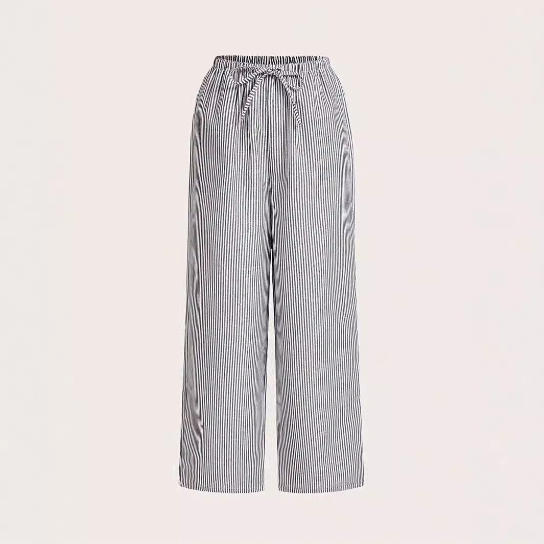 Damen lässige Sommerhose mit seitlichen Taschen und elastischem Bund Stalluxe