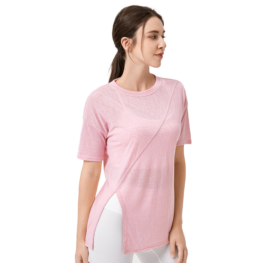 Damen Sportliches, luftiges Oberteil mit innovativem asymmetrischem Design Stalluxe