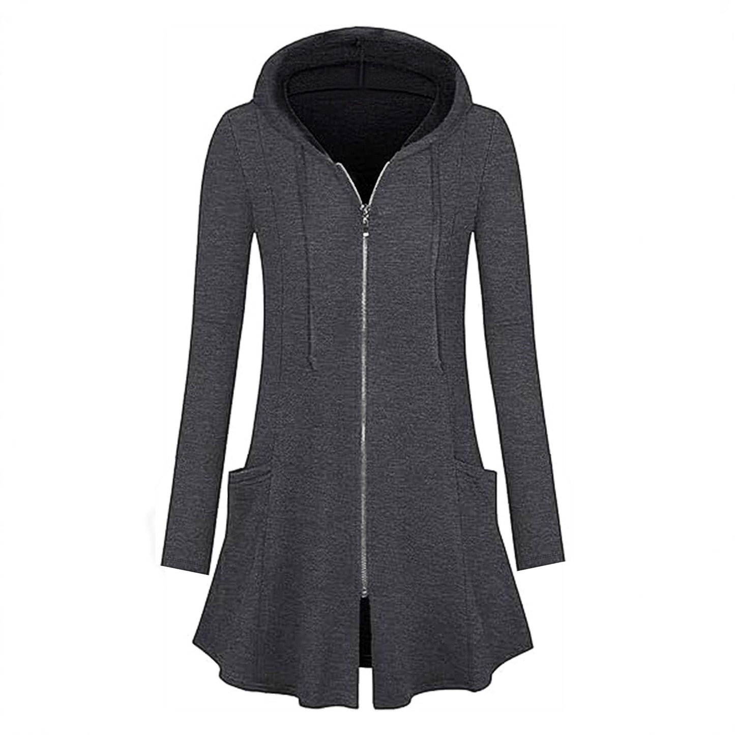 Damen Kapuzenjacke mit Reißverschluss und Seitentaschen Stalluxe