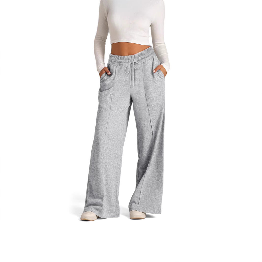 Damen Sweatpants mit weitem Schnitt und praktischen Taschen Stalluxe