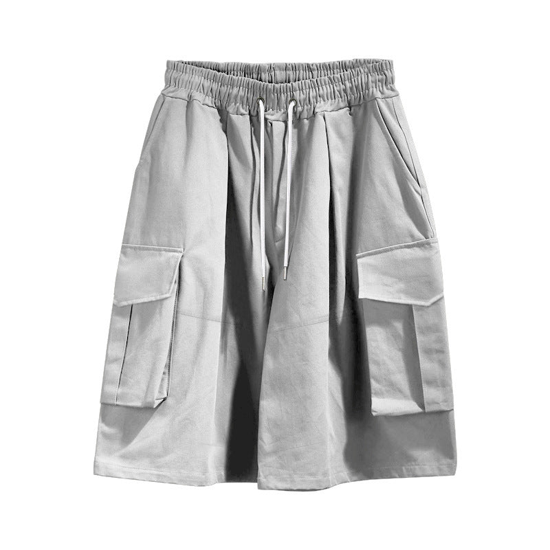 Damen praktische Cargo-Shorts mit elastischem Bund und mehreren Taschen Stalluxe