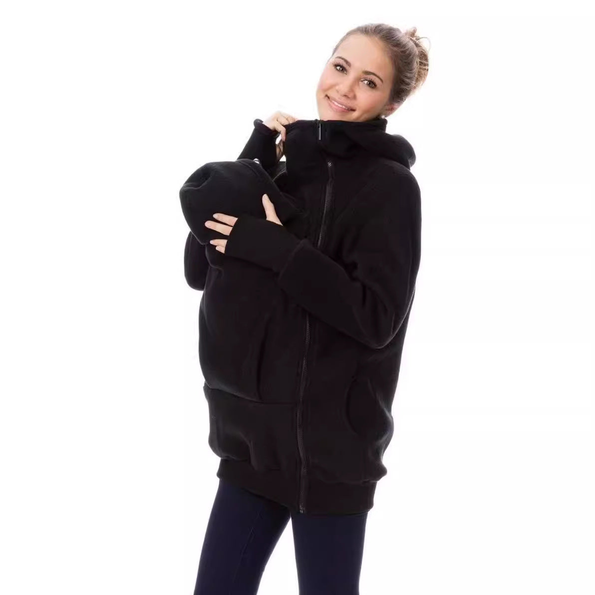 Damen Tragejacke aus kuscheligem Fleece mit verlängertem Schnitt Stalluxe