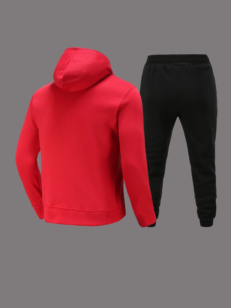 Damen Sportliches Kapuzensweatshirt und Jogginghose Set mit niedlichem Muster Stalluxe