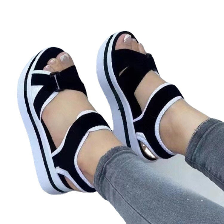 Damen Sportliche Sandalen mit ergonomischem Fußbett und verstellbarem Riemendesign Stalluxe