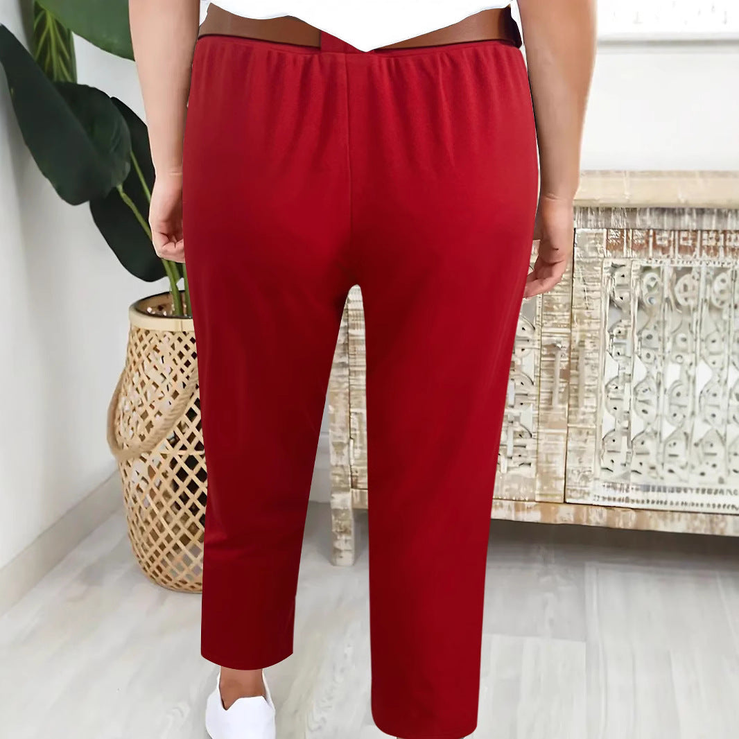 Hoch taillierte Damenhose Stalluxe