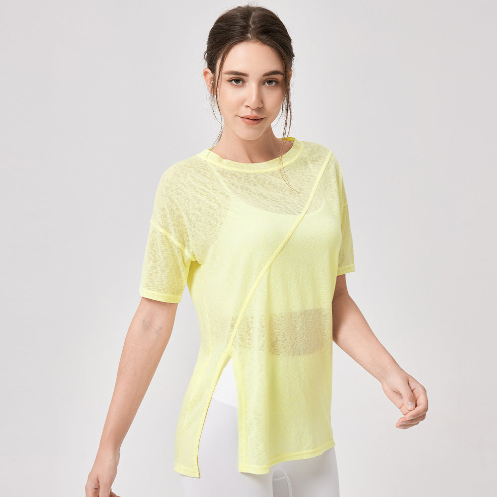 Damen Sportliches, luftiges Oberteil mit innovativem asymmetrischem Design Stalluxe