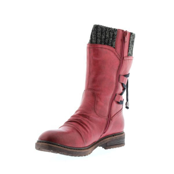 Damen Winterliche Stiefel aus weichem Wildleder mit dekorativem Riemendesign Stalluxe