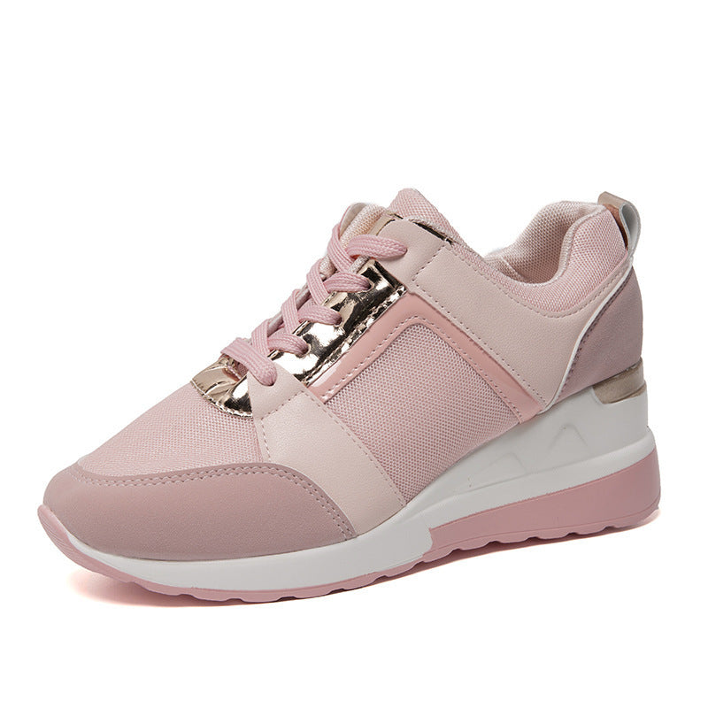 Damen Sportliche Sneakers mit atmungsaktiver Netzstruktur und modischem Metallic-Detail Stalluxe