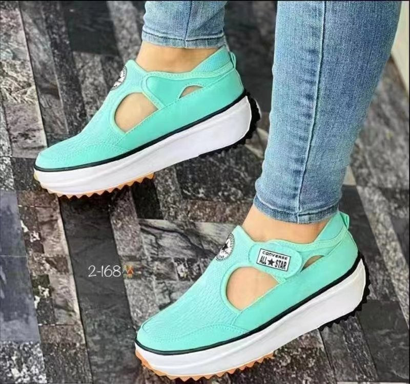 Damen trendige Slip-On Sneakers mit rutschfester Sohle und atmungsaktiver Mesh-Oberfläche Stalluxe