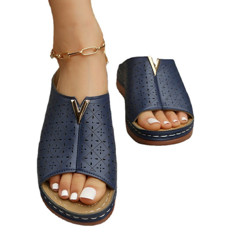 Damen Komfortable Clogs mit durchbrochenem Obermaterial und modischem Design Stalluxe