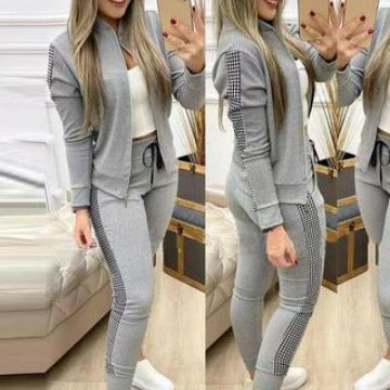 Women's Sporty Zip-Up Tracksuit Set Stalluxe