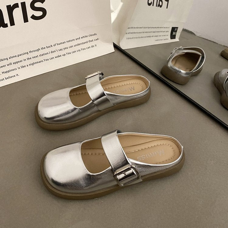 Damen Komfortable Mules mit verstellbarem Riemen und anatomischem Fußbett Stalluxe