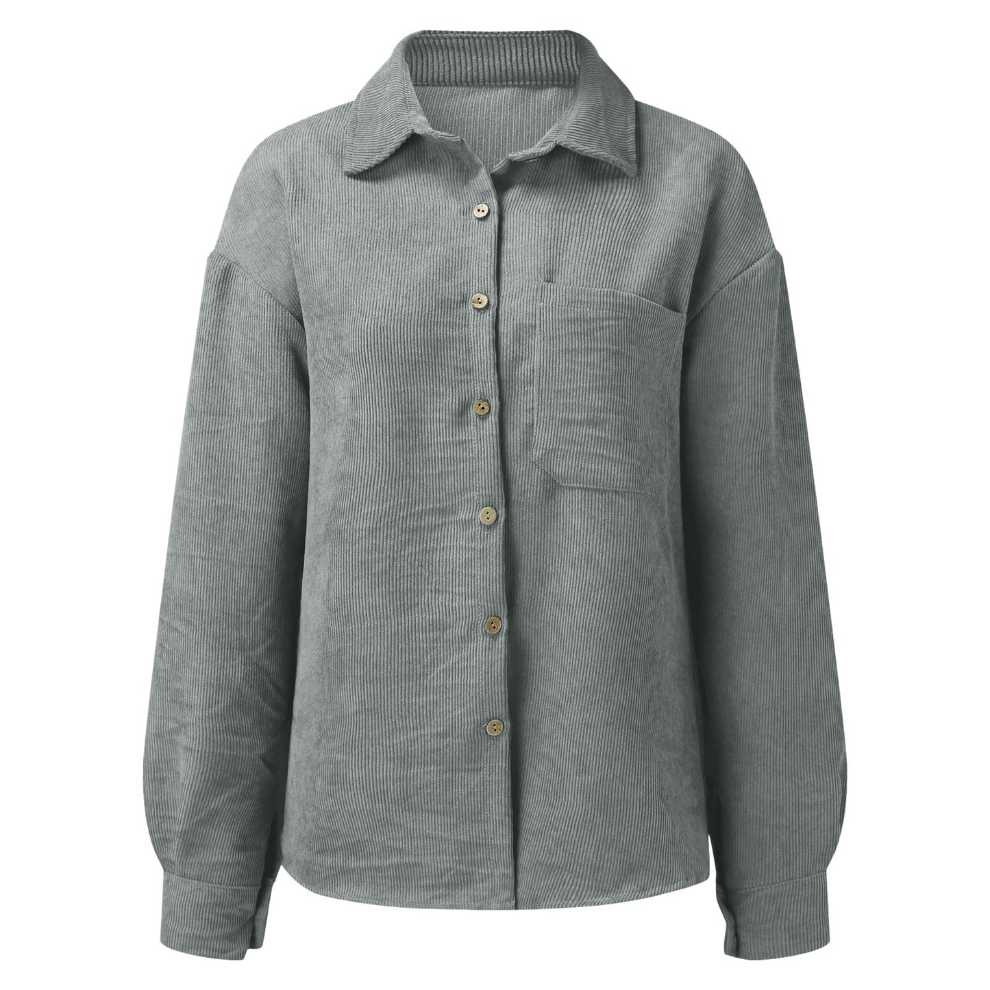 Damen Übergroße Kordbluse Stalluxe