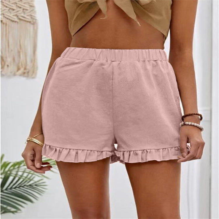 Damen Shorts mit Rüschensaum zum Hineinschlüpfen Stalluxe