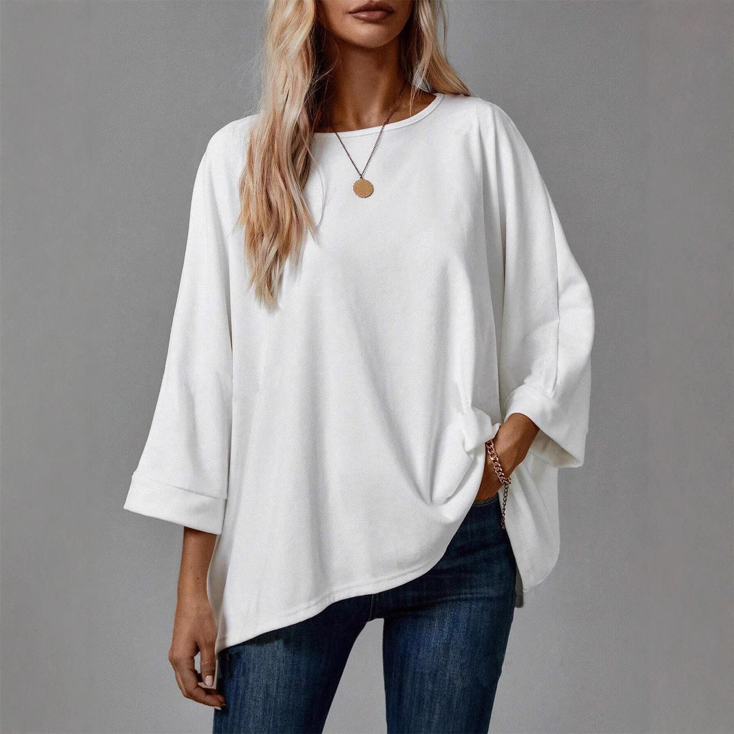 Damen Oversized Sweatshirt mit asymmetrischem Schnitt und intuitivem Tragekomfort Stalluxe