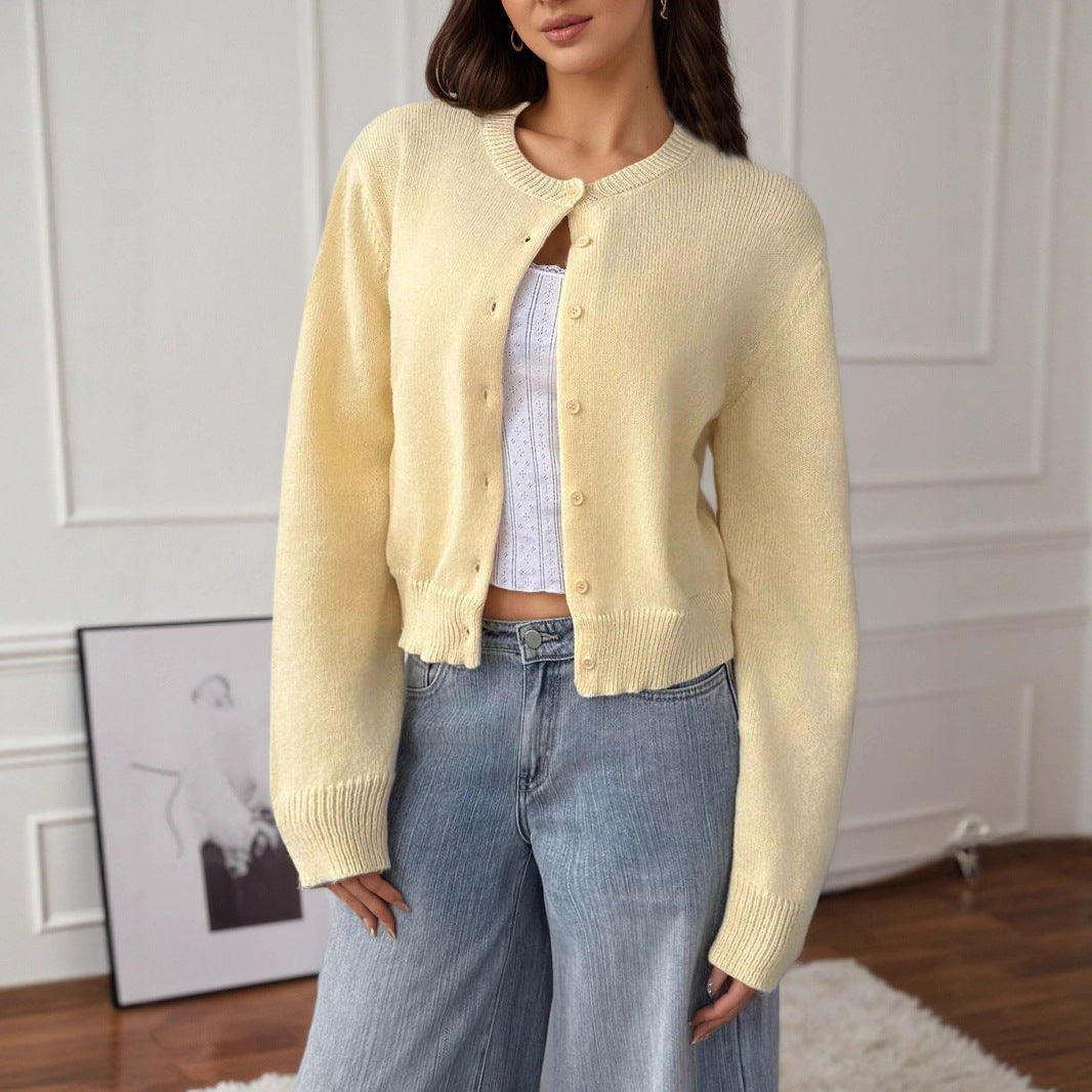Damen Strickjacke mit Knopfdetails und lässigem Schnitt Stalluxe