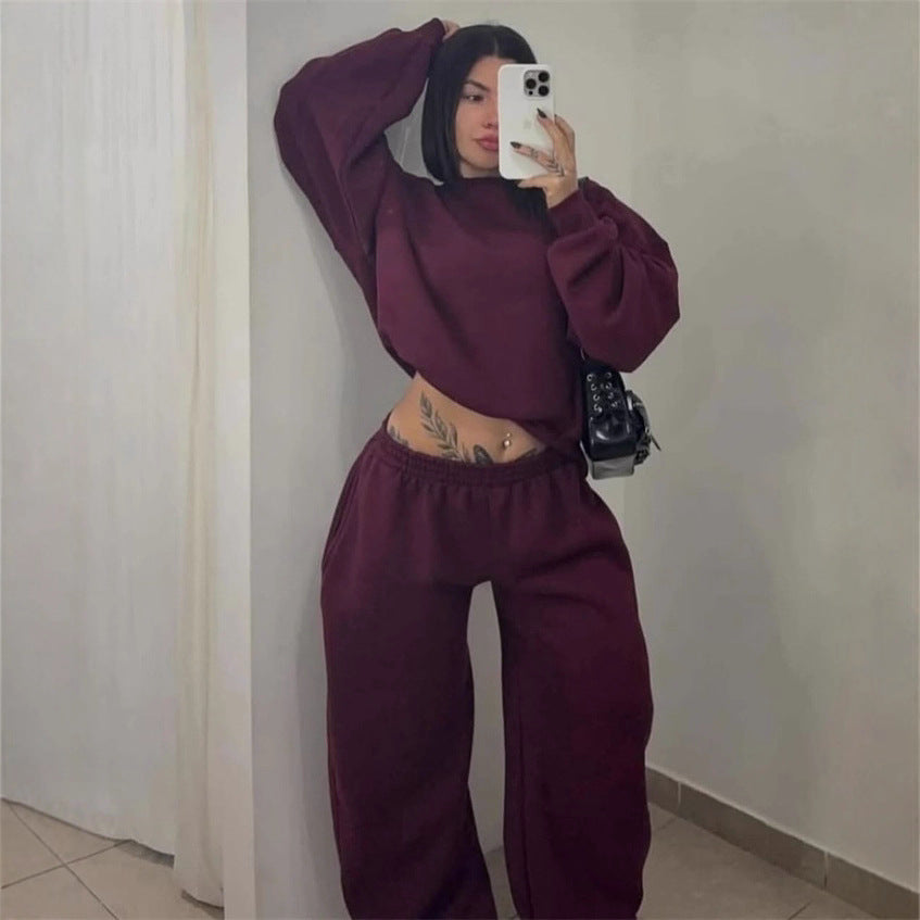 Damen lässiger Sweatsuit aus hochwertigem Baumwollmix Stalluxe