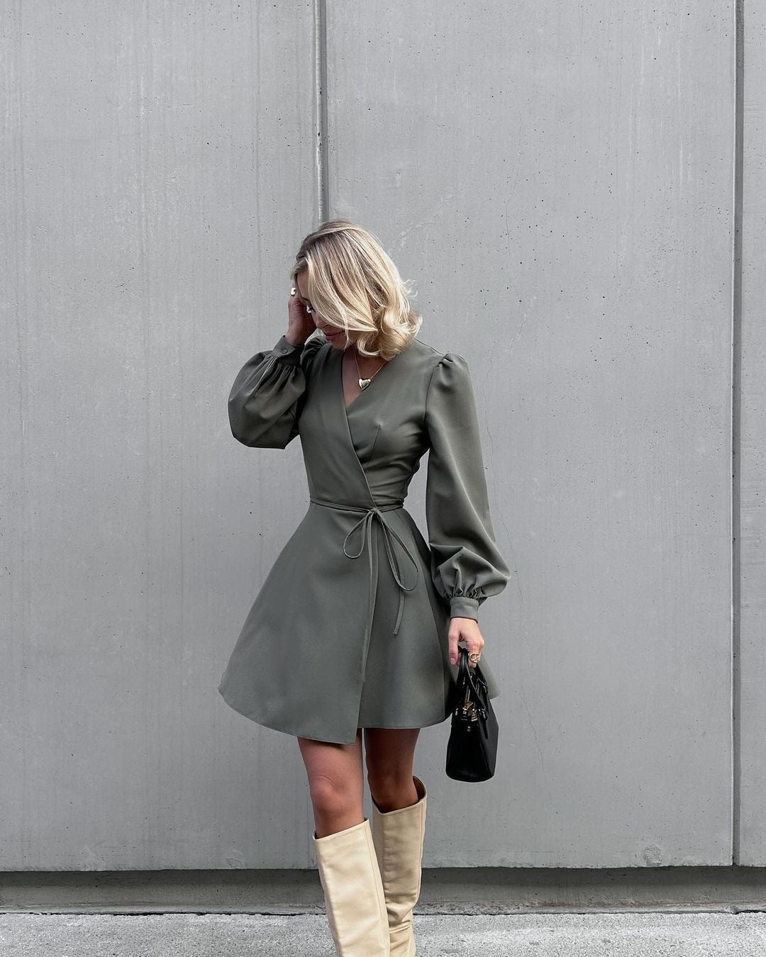 Damen Wickelkleid Stalluxe