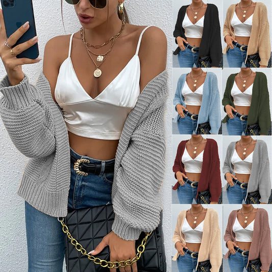 Damen Grober Strickcardigan mit lässigem Schnitt Stalluxe