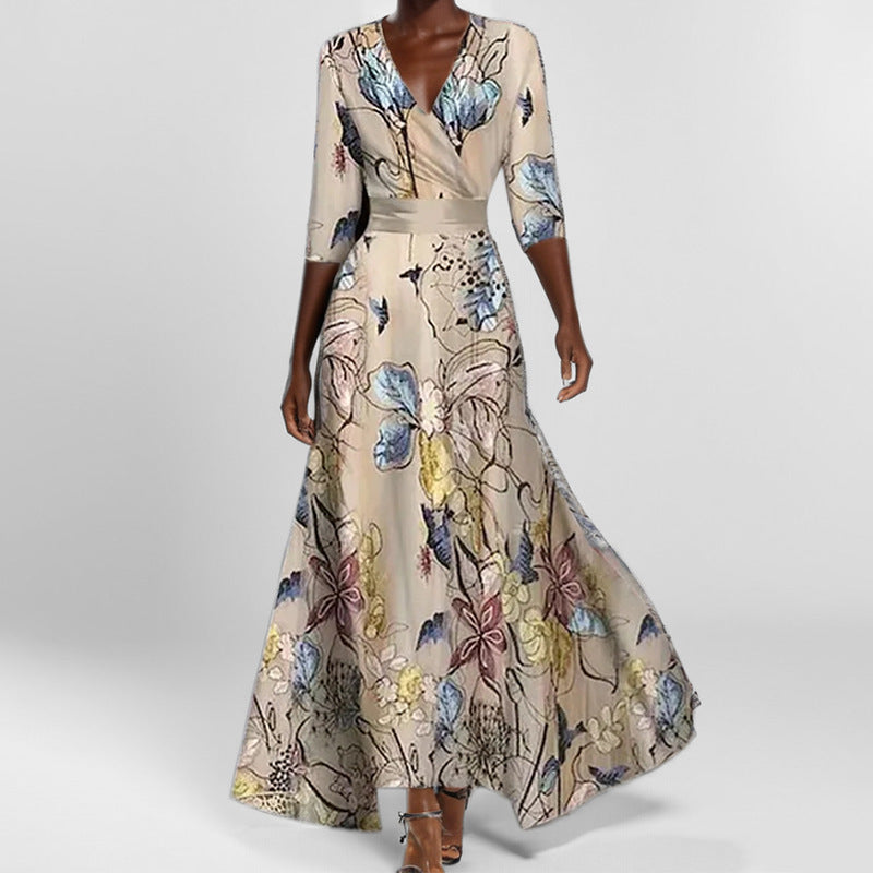 Damen Maxikleid mit floralem Design Stalluxe