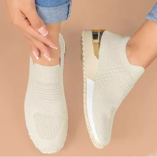 Damen Atmungsaktive Slip-On Freizeitschuhe mit modischem Design Stalluxe