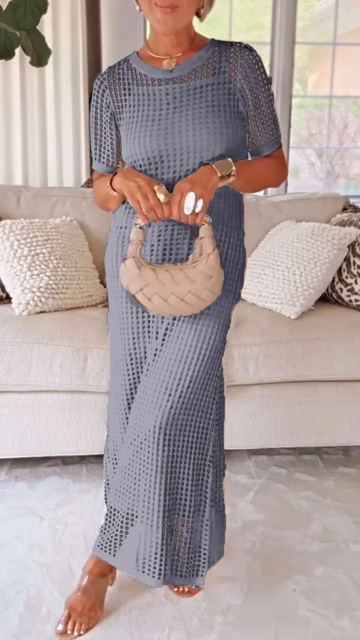 Women's Elegant Mesh Maxi Dress Stalluxe